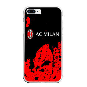 Чехол для iPhone 7Plus/8 Plus матовый с принтом AC MILAN / МИЛАН , Силикон | Область печати: задняя сторона чехла, без боковых панелей | ac | ac milan | acm | football | logo | milan | sport | клуб | лого | логотип | логотипы | милан | символ | символы | спорт | форма | футбол | футбольная | футбольный