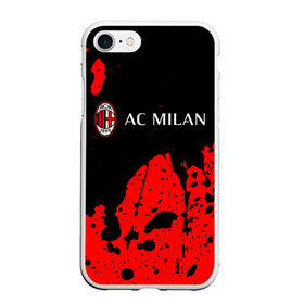 Чехол для iPhone 7/8 матовый с принтом AC MILAN / МИЛАН , Силикон | Область печати: задняя сторона чехла, без боковых панелей | ac | ac milan | acm | football | logo | milan | sport | клуб | лого | логотип | логотипы | милан | символ | символы | спорт | форма | футбол | футбольная | футбольный