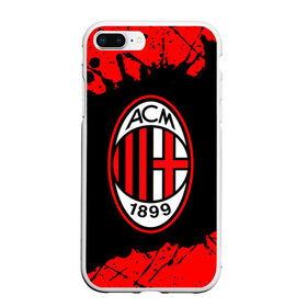 Чехол для iPhone 7Plus/8 Plus матовый с принтом AC MILAN / МИЛАН , Силикон | Область печати: задняя сторона чехла, без боковых панелей | ac | ac milan | acm | football | logo | milan | sport | клуб | лого | логотип | логотипы | милан | символ | символы | спорт | форма | футбол | футбольная | футбольный