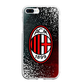 Чехол для iPhone 7Plus/8 Plus матовый с принтом AC MILAN / МИЛАН , Силикон | Область печати: задняя сторона чехла, без боковых панелей | Тематика изображения на принте: ac | ac milan | acm | football | logo | milan | sport | клуб | лого | логотип | логотипы | милан | символ | символы | спорт | форма | футбол | футбольная | футбольный