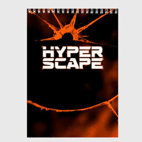 Скетчбук с принтом Hyper Scape , 100% бумага
 | 48 листов, плотность листов — 100 г/м2, плотность картонной обложки — 250 г/м2. Листы скреплены сверху удобной пружинной спиралью | esport | games | hyper scape | twitch | игроки | игролюбители | игроманы | игры | киберспорт | королевская битва | корона | твич | хупер скайп | хупер скайпе