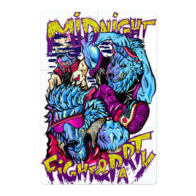 Магнитный плакат 2Х3 с принтом Midnight fight & party , Полимерный материал с магнитным слоем | 6 деталей размером 9*9 см | Тематика изображения на принте: fangs | fight | hairstyle | jaw | moon | muzzle | night | party | sneakers | wolf | бой | вечеринка | волк | кеды | клыки | луна | ночь | очки | пасть | причёска