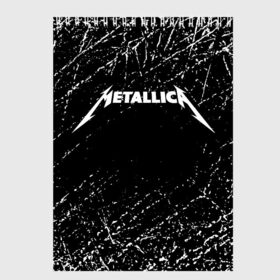 Скетчбук с принтом Metallica , 100% бумага
 | 48 листов, плотность листов — 100 г/м2, плотность картонной обложки — 250 г/м2. Листы скреплены сверху удобной пружинной спиралью | metallica | music | rock | американская рок группа | метал группа | металлика | музыка | рок | рок группа | трэш метал | хеви метал