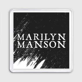 Магнит 55*55 с принтом MARILYN MANSON / М. МЭНСОН , Пластик | Размер: 65*65 мм; Размер печати: 55*55 мм | logo | manson | marilyn | music | rock | группа | лого | логотип | логотипы | менсон | мерилин | мерлин | музыка | мэнсон | мэрилин | рок | символ