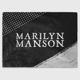 Плед 3D с принтом MARILYN MANSON / М. МЭНСОН , 100% полиэстер | закругленные углы, все края обработаны. Ткань не мнется и не растягивается | logo | manson | marilyn | music | rock | группа | лого | логотип | логотипы | менсон | мерилин | мерлин | музыка | мэнсон | мэрилин | рок | символ