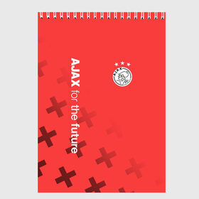Скетчбук с принтом Ajax Amsterdam , 100% бумага
 | 48 листов, плотность листов — 100 г/м2, плотность картонной обложки — 250 г/м2. Листы скреплены сверху удобной пружинной спиралью | ajax | fc ajax | аякс | фк аякс | футбол