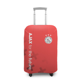 Чехол для чемодана 3D с принтом Ajax Amsterdam , 86% полиэфир, 14% спандекс | двустороннее нанесение принта, прорези для ручек и колес | ajax | fc ajax | аякс | фк аякс | футбол