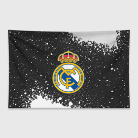 Флаг-баннер с принтом REAL MADRID / РЕАЛ МАДРИД , 100% полиэстер | размер 67 х 109 см, плотность ткани — 95 г/м2; по краям флага есть четыре люверса для крепления | football | logo | madrid | real | realmadrid | sport | клуб | лого | логотип | логотипы | мадрид | реал | реалмадрид | символ | символы | спорт | форма | футбол | футбольная