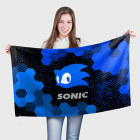 Флаг 3D с принтом СОНИК / SONIC , 100% полиэстер | плотность ткани — 95 г/м2, размер — 67 х 109 см. Принт наносится с одной стороны | adventure | game | games | hedgehog | movie | mult | sonic | the | unleashed | ежик | игра | игры | кино | мульт | мультик | мультфильм | соник | фильм