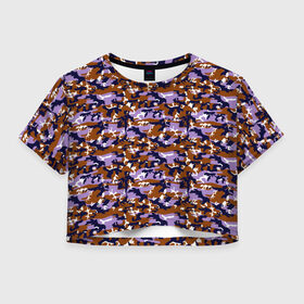 Женская футболка Crop-top 3D с принтом Camouflage for men , 100% полиэстер | круглая горловина, длина футболки до линии талии, рукава с отворотами | boys | military | pattern | абстракция | армия | брызги | военный | войска | волны | краски | маскировка | милитари | мужчинам | небесный | орнамент | паттерн | пацанские | пятна | пятнистый | разноцветные