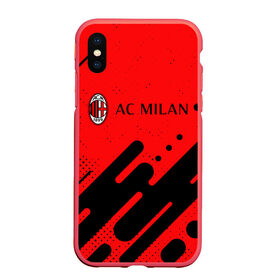 Чехол для iPhone XS Max матовый с принтом AC MILAN / МИЛАН , Силикон | Область печати: задняя сторона чехла, без боковых панелей | ac | ac milan | acm | football | logo | milan | sport | клуб | лого | логотип | логотипы | милан | символ | символы | спорт | форма | футбол | футбольная | футбольный