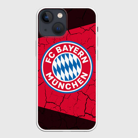 Чехол для iPhone 13 mini с принтом FC BAYERN   БАВАРИЯ ,  |  | bayern | club | fc | footbal | logo | бавария | знак | клуб | лого | логотип | логотипы | символ | символы | форма | футбол | футбольная | футбольный