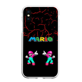 Чехол для iPhone XS Max матовый с принтом mario , Силикон | Область печати: задняя сторона чехла, без боковых панелей | Тематика изображения на принте: all bosses | battles | boss | bosses | bowser | ending | fights | final | finale | lets play | luigi | mario | nintendo | ost | peach | playthrough | soundtrack | speedrun | super mario | super mario odyssey | switch | theme | wii