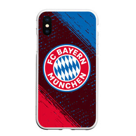 Чехол для iPhone XS Max матовый с принтом FC BAYERN / БАВАРИЯ , Силикон | Область печати: задняя сторона чехла, без боковых панелей | bayern | club | fc | footbal | logo | бавария | знак | клуб | лого | логотип | логотипы | символ | символы | форма | футбол | футбольная | футбольный