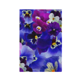Обложка для паспорта матовая кожа с принтом Акварельные Цветы , натуральная матовая кожа | размер 19,3 х 13,7 см; прозрачные пластиковые крепления | flower | flowers | акварель | акварельные цветы | краска | краски | незабудка | рисунок | фиалка | фиалки | цветки | цветочки | цветы