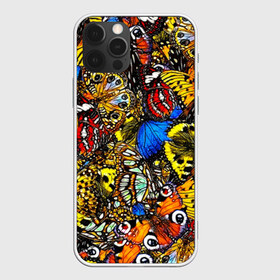 Чехол для iPhone 12 Pro Max с принтом Ночные Бабочки , Силикон |  | animals | butterfly | pattern | акварель | бабочка | бабочки | животные | крылышки | крылья | насекомые | ночные бабочки | паттерн | рисунок | тропические бабочки | цветные бабочки