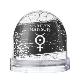 Снежный шар с принтом MARILYN MANSON / М. МЭНСОН , Пластик | Изображение внутри шара печатается на глянцевой фотобумаге с двух сторон | logo | manson | marilyn | music | rock | группа | лого | логотип | логотипы | менсон | мерилин | мерлин | музыка | мэнсон | мэрилин | рок | символ