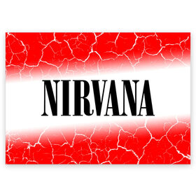 Поздравительная открытка с принтом NIRVANA / НИРВАНА , 100% бумага | плотность бумаги 280 г/м2, матовая, на обратной стороне линовка и место для марки
 | band | cobain | face | kurt | logo | music | nirvana | rock | rocknroll | группа | кобейн | курт | лого | логотип | музыка | музыкальная | нирвана | рожица | рок | рокнролл | символ