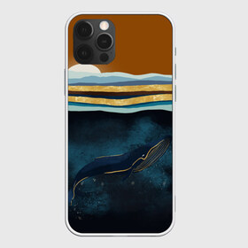 Чехол для iPhone 12 Pro Max с принтом Кит , Силикон |  | земля | кашалот | луна | медузы | море | морские | океан