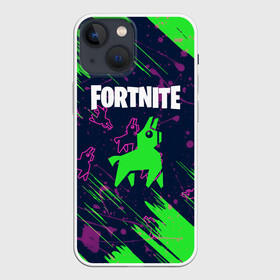 Чехол для iPhone 13 mini с принтом FORTNITE LAMA. ,  |  | Тематика изображения на принте: archetype | fortnite | fortnite 2 | fortnite x | ikonik | lama | marshmello | raven | архетип | ворон | иконик | лама | маршмелло | фортнайт | фортнайт 2 | фортнайт глава 2