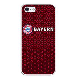 Чехол для iPhone 5/5S матовый с принтом FC BAYERN / БАВАРИЯ , Силикон | Область печати: задняя сторона чехла, без боковых панелей | bayern | club | fc | footbal | logo | бавария | знак | клуб | лого | логотип | логотипы | символ | символы | форма | футбол | футбольная | футбольный