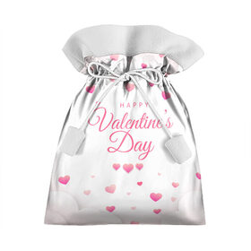 Подарочный 3D мешок с принтом Happy Valentines Day , 100% полиэстер | Размер: 29*39 см | 