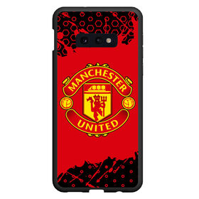 Чехол для Samsung S10E с принтом MANCHESTER UNITED , Силикон | Область печати: задняя сторона чехла, без боковых панелей | 