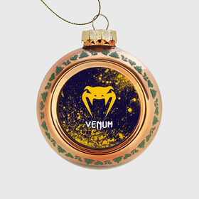 Стеклянный ёлочный шар с принтом VENUM / ВЕНУМ , Стекло | Диаметр: 80 мм | Тематика изображения на принте: 