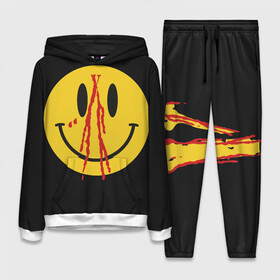 Женский костюм 3D (с толстовкой) с принтом Pop Up Smiley ,  |  | plohoyparen | smile | v.vlone | vlone pop up smiley | влоне | смайл | смайлик | эмоджи