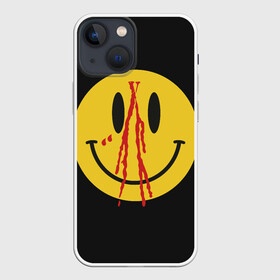Чехол для iPhone 13 mini с принтом Pop Up Smiley ,  |  | Тематика изображения на принте: plohoyparen | smile | v.vlone | vlone pop up smiley | влоне | смайл | смайлик | эмоджи