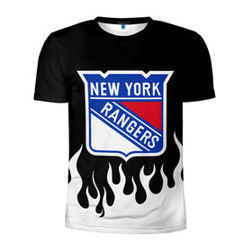 Мужская футболка 3D спортивная с принтом Нью-Йорк Рейнджерс , 100% полиэстер с улучшенными характеристиками | приталенный силуэт, круглая горловина, широкие плечи, сужается к линии бедра | hockey | new york | new york rangers | nhl | rangers | usa | нхл | нью йорк | нью йорк рейнджерс | рейнджерс | спорт | сша | хоккей | шайба