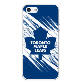 Чехол для iPhone 5/5S матовый с принтом Toronto Maple Leafs , Силикон | Область печати: задняя сторона чехла, без боковых панелей | Тематика изображения на принте: hockey | maple leafs | nhl | toronto | toronto maple leafs | usa | мейпл лифс | нхл | спорт | сша | торонто | торонто мейпл лифс | хоккей | шайба