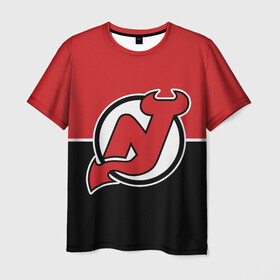 Мужская футболка 3D с принтом New Jersey Devils , 100% полиэфир | прямой крой, круглый вырез горловины, длина до линии бедер | devils | hockey | new jersey | new jersey devils | nhl | usa | девилз | нхл | нью джерси | нью джерси девилз | спорт | сша | хоккей | шайба
