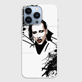 Чехол для iPhone 13 Pro с принтом Marilyn Manson ,  |  | marilyn manson | nothing records | известность | музыка | рок группа
