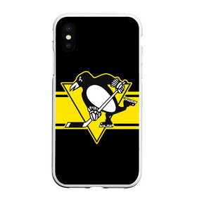 Чехол для iPhone XS Max матовый с принтом Pittsburgh Penguins Cl , Силикон | Область печати: задняя сторона чехла, без боковых панелей | hockey | nhl | penguins | pittsburg | pittsburgh | pittsburgh penguins | usa | нхл | пингвинз | питтсбург | питтсбург пингвинз | спорт | сша | хоккей | шайба