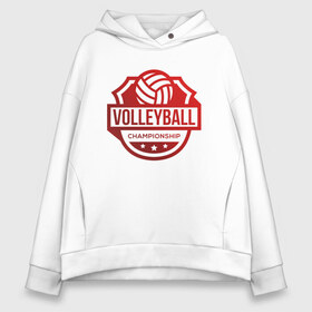 Женское худи Oversize хлопок с принтом VOLLEYBALL , френч-терри — 70% хлопок, 30% полиэстер. Мягкий теплый начес внутри —100% хлопок | боковые карманы, эластичные манжеты и нижняя кромка, капюшон на магнитной кнопке | beach | voleybal | volleyball | волебол | волейбол | волейболист | волейболистка | воллейбол | пляжный | я люблю