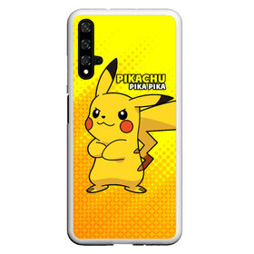 Чехол для Honor 20 с принтом Pikachu Pika Pika , Силикон | Область печати: задняя сторона чехла, без боковых панелей | pika | pikachu | аниме | детская | детям | игры | молния | мышка | мышь | пика | пикачу | покемон | покемоны