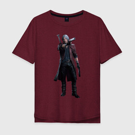 Мужская футболка хлопок Oversize с принтом Devil May Cry 5 Dante , 100% хлопок | свободный крой, круглый ворот, “спинка” длиннее передней части | Тематика изображения на принте: action | capcom | dante | demon slayer | devil may cry | devil may cry 5 | devil trigger | dmc | dmc5 | hack and slash | son of sparda | данте | кэпком | сын спарды | экшен