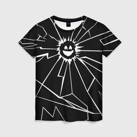 Женская футболка 3D с принтом ЧЕРНОЕ ЗЕРКАЛО , 100% полиэфир ( синтетическое хлопкоподобное полотно) | прямой крой, круглый вырез горловины, длина до линии бедер | black mirror | черное зеркало