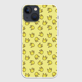 Чехол для iPhone 13 mini с принтом Стикеры пикачу ,  |  | pokemon | pokemon go | арт | жёлтый мышонок мышь | пикачу | покемон | покемоны | рисунок