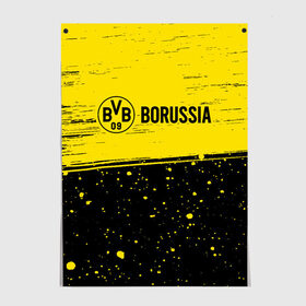 Постер с принтом BORUSSIA / Боруссия , 100% бумага
 | бумага, плотность 150 мг. Матовая, но за счет высокого коэффициента гладкости имеет небольшой блеск и дает на свету блики, но в отличии от глянцевой бумаги не покрыта лаком | borussia | club | dortmund | footbal | logo | боруссия | дортмунд | знак | клуб | логотип | логотипы | символ | символы | форма | футбол | футбольная | футбольный