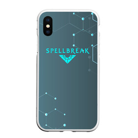 Чехол для iPhone XS Max матовый с принтом Spellbreak Hex , Силикон | Область печати: задняя сторона чехла, без боковых панелей | battle royal | fantasy | game | game spellbreak | hex | logo spellbreak | rpg | spellbreak | боевая магия | боевой маг | игра | игра spellbreak | королевская битва | логотип | логотип spellbreak | магические перчатки | персонажи spellbreak | р