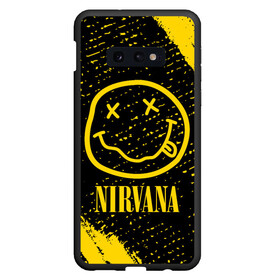 Чехол для Samsung S10E с принтом NIRVANA НИРВАНА , Силикон | Область печати: задняя сторона чехла, без боковых панелей | band | cobain | face | kurt | logo | music | nirvana | rock | rocknroll | группа | кобейн | курт | лого | логотип | музыка | музыкальная | нирвана | рожица | рок | рокнролл | символ