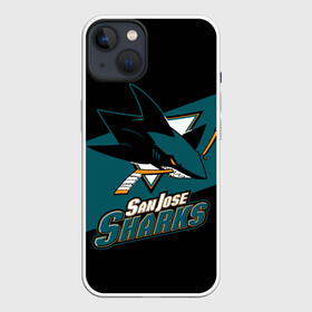 Чехол для iPhone 13 с принтом Сан Хосе Шаркс ,  |  | hockey | nhl | san jose | san jose sharks | sharks | usa | нхл | сан хосе | сан хосе шаркс | спорт | сша | хоккей | шайба | шаркс