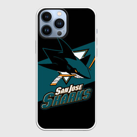 Чехол для iPhone 13 Pro Max с принтом Сан Хосе Шаркс ,  |  | hockey | nhl | san jose | san jose sharks | sharks | usa | нхл | сан хосе | сан хосе шаркс | спорт | сша | хоккей | шайба | шаркс