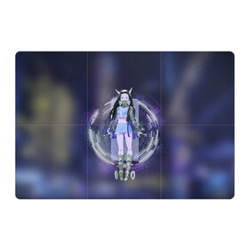 Магнитный плакат 3Х2 с принтом Nezuko Cyberpunk , Полимерный материал с магнитным слоем | 6 деталей размером 9*9 см | Тематика изображения на принте: cyberpunk | demon slayer | kamado | kimetsu no aiba | nezuko | камадо | киберпанк | незуко