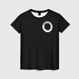Женская футболка 3D с принтом ЧЕРНОЕ ЗЕРКАЛО , 100% полиэфир ( синтетическое хлопкоподобное полотно) | прямой крой, круглый вырез горловины, длина до линии бедер | 