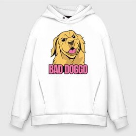 Мужское худи Oversize хлопок с принтом Bad Doggo , френч-терри — 70% хлопок, 30% полиэстер. Мягкий теплый начес внутри —100% хлопок | боковые карманы, эластичные манжеты и нижняя кромка, капюшон на магнитной кнопке | boy | doggy | golden | labrador | retriever | smart | smile | агрессивный | голден | девочка | злобный | золотистый | золотой | лабрадор | мальчик | песель | песик | порода | ретривер | собака | собачка | улыбка | умная | ум