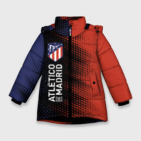 Зимняя куртка для девочек 3D с принтом ATLETICO MADRID Атлетико , ткань верха — 100% полиэстер; подклад — 100% полиэстер, утеплитель — 100% полиэстер. | длина ниже бедра, удлиненная спинка, воротник стойка и отстегивающийся капюшон. Есть боковые карманы с листочкой на кнопках, утяжки по низу изделия и внутренний карман на молнии. 

Предусмотрены светоотражающий принт на спинке, радужный светоотражающий элемент на пуллере молнии и на резинке для утяжки. | atletico | club | footbal | logo | madrid | атлетико | знак | клуб | логотип | логотипы | мадрид | символ | символы | форма | футбол | футбольная | футбольный