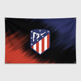 Флаг-баннер с принтом ATLETICO MADRID Атлетико , 100% полиэстер | размер 67 х 109 см, плотность ткани — 95 г/м2; по краям флага есть четыре люверса для крепления | atletico | club | footbal | logo | madrid | атлетико | знак | клуб | логотип | логотипы | мадрид | символ | символы | форма | футбол | футбольная | футбольный